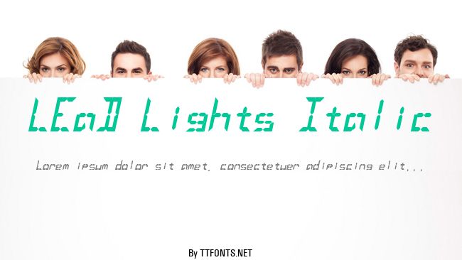 LEaD Lights Italic example